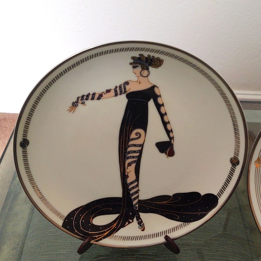 House of Erte Limited Edition Display Plates